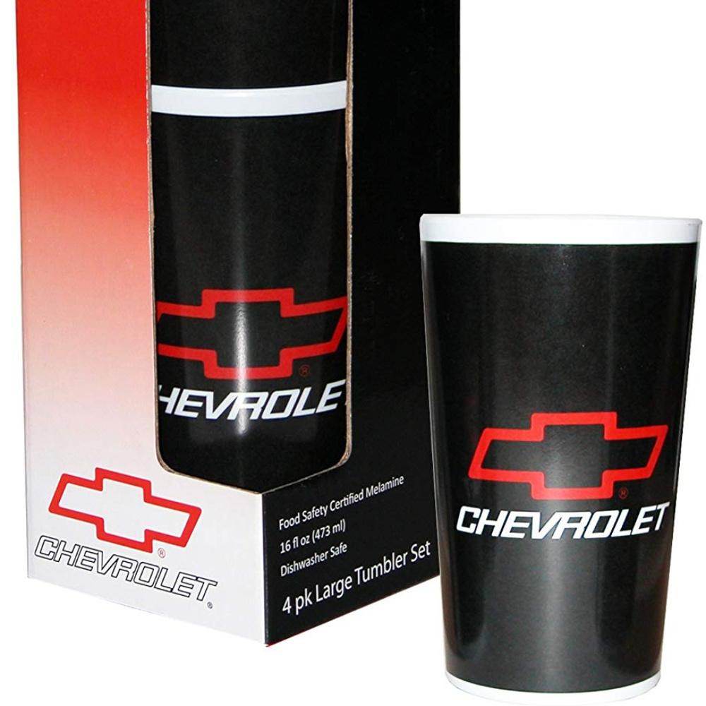 4-Pack Chevrolet Tumbler, Black